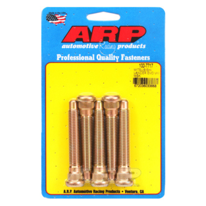 ARP Mitsubishi Lancer EVO VIII Wheel Studs - Press-In 12mm x 38.1mm Right Hand Thread - 5 Pack