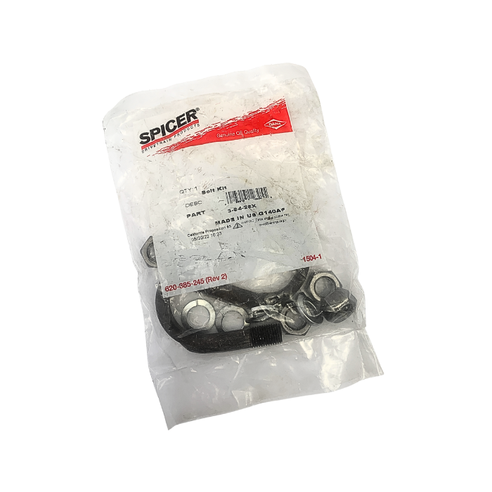 Dana Spicer U-Joint U-Bolt Kit - Series 1480/1550 Rear End Yokes 1-3/8" Cap_3-94-28X