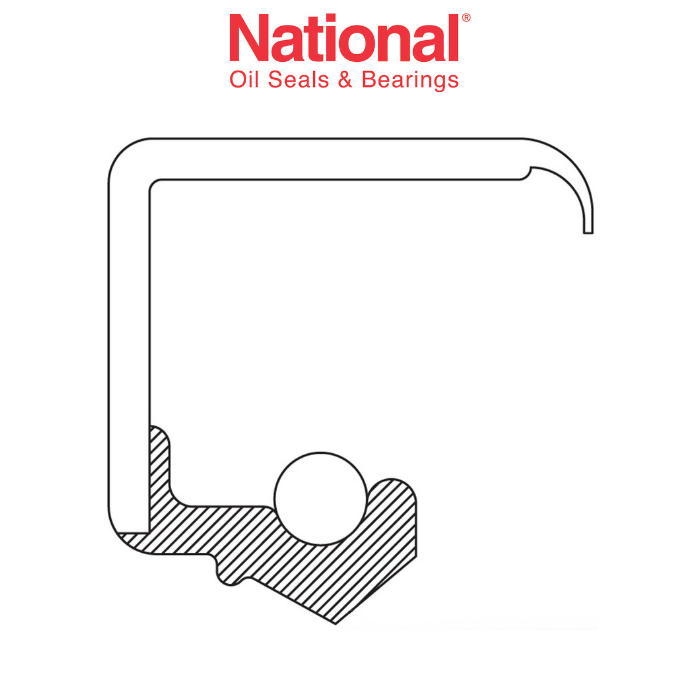 Ford 8" | Ford 9" | 1967-73 Ford Mustang Axle Oil Seal - ID 1.365"(34.67mm) | OD 2.264" (57.51mm) | W 0.435" (11.05mm) - Single - National
