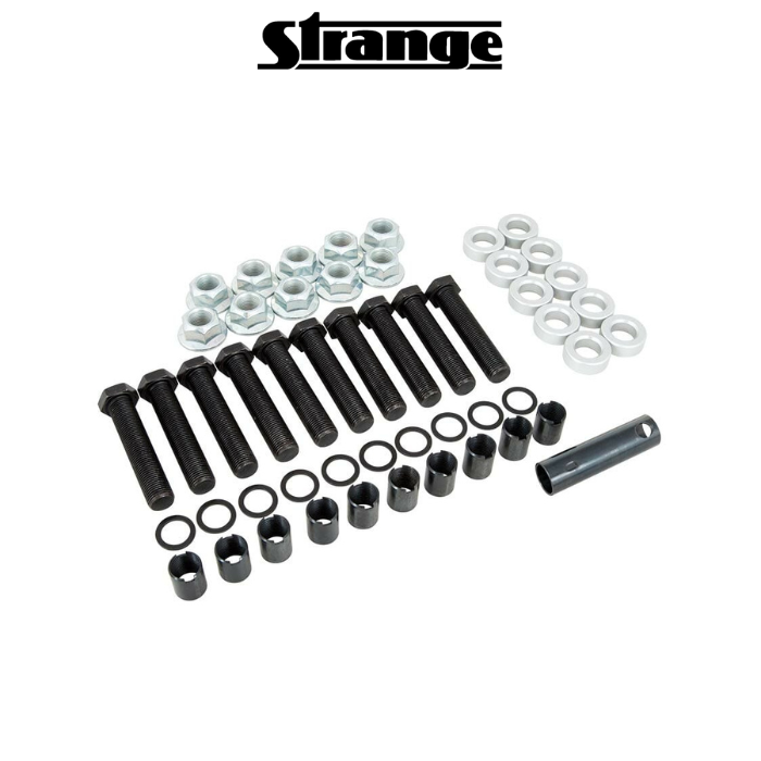 Strange Sleeve Style Wheel Stud Kit 5/8"-18 x 3" - Includes 0.875" Wide Sleeves, Nuts, & 0.438" Thick Washers