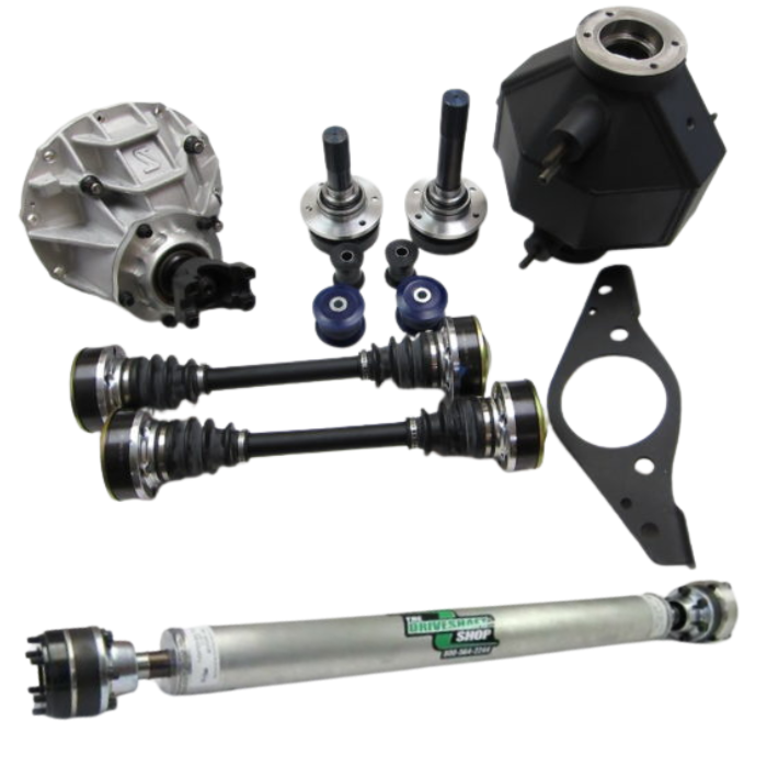 DSS Toyota MK IV Supra 6-Speed Manual 9” IRS Direct Bolt-in Rear Conversion Kit -Includes Housing/Axles/Hubs/Driveshaft