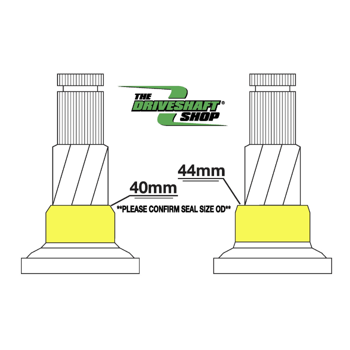 DSS Tesla Rear Drive Unit 930 CV Axle Stubs (44mm Seal Size) - PAIR ...