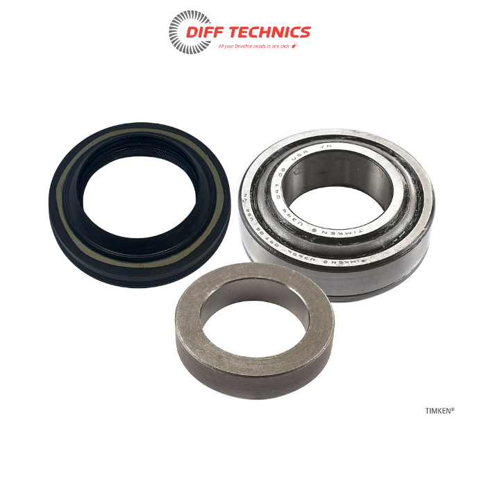 Timken Set 10 Axle Tapered Roller Bearing, NOK Axle Oil Seal & Collar Kit - Single