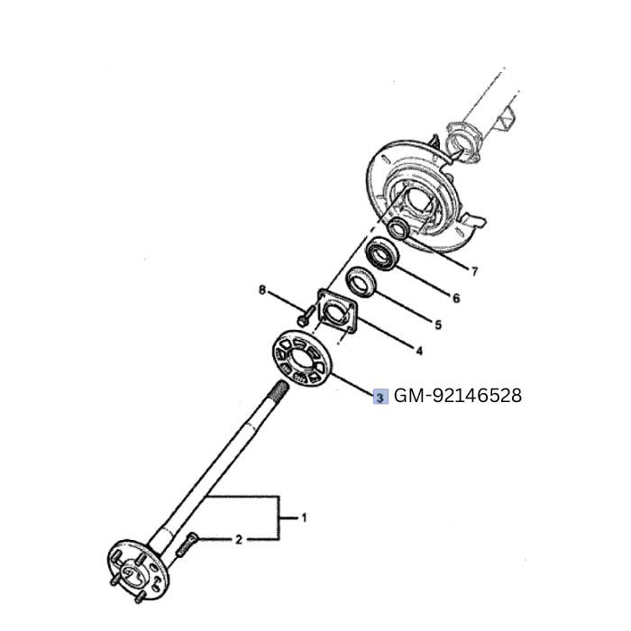 Holden Crewman Rear Impulse Sender/ABS Tone Wheel - Used