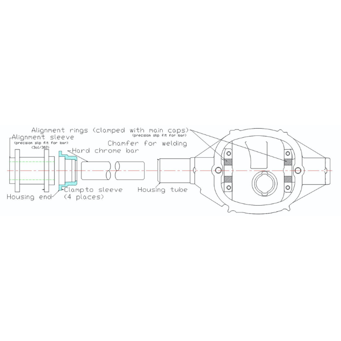 Mark Williams Small Ford 3.150 Housing Ends - PAIR