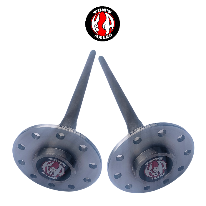 1967-69 Camaro GM/CHEV 8.2"|8.5"/8.6" 10 Bolt | 28 Spline (29-5/8" Length) C-Clip Axles - PAIR - Tom's KA Axles