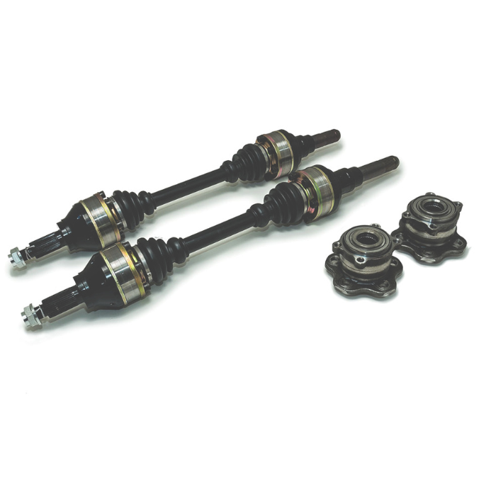 DSS 2008-2014 Nissan R35 GTR 1000HP Pro Rear CV Axle Kit with 2-Piece Outer CV and 300M Differential Stubs V4