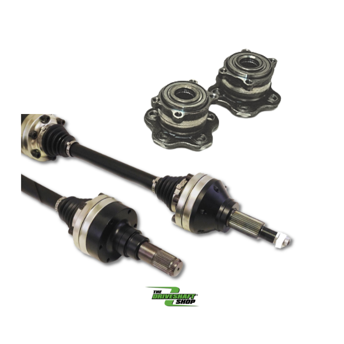 DSS 2015+ Nissan GT-R (R35) 115mm 1400HP+ Pro-Level Rear CV Axles/Hub/Diff Stub Kit (Pair)